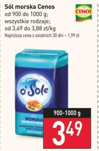 Stokrotka Sól morska Cenos od 900 do 1000 g oferta