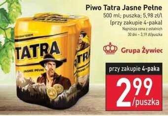 Stokrotka Piwo Tatra Jasne Pełne 500 ml oferta
