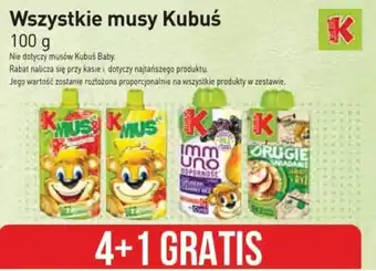 Wszystkie musy Kubuś 100 g
