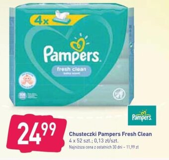 Stokrotka Chusteczki Pampers Fresh Clean 4 x 52 szt oferta