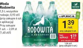 Stokrotka Woda Rodowita 1,5 l; wszystkie rodzaje oferta