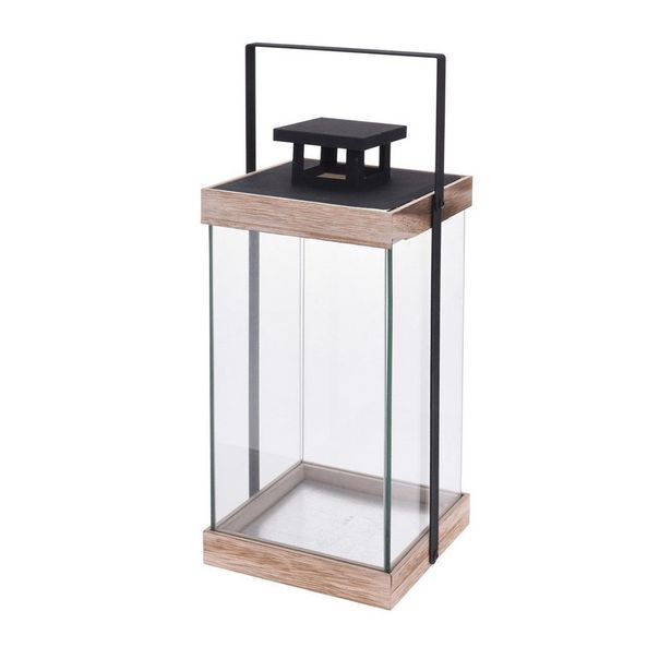 Komfort Lampion malden szklany brązowy 17x36 cm oferta