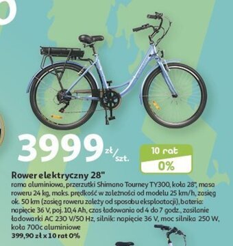 Auchan Rower elektryczny 28" oferta