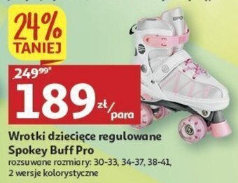 Auchan Wrotki dziecięce regulowane Spokey Buff Pro oferta