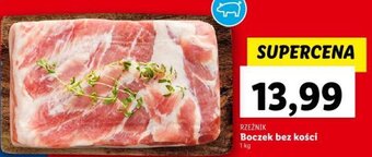 Lidl RZEŹNIK Boczek bez kości 1 kg oferta