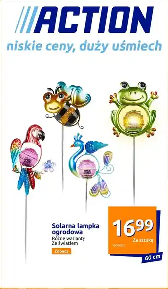 Solarna lampka ogrodowa 60cm
