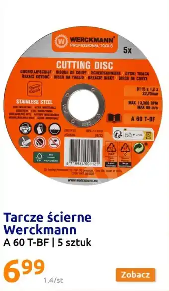 Action Tarcze ścierne Werckmann 5 szt, oferta