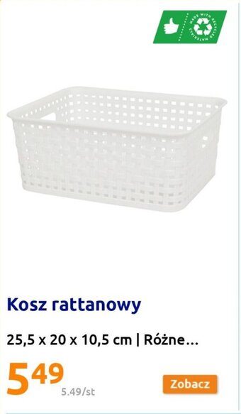 Action Kosz rattanowy oferta
