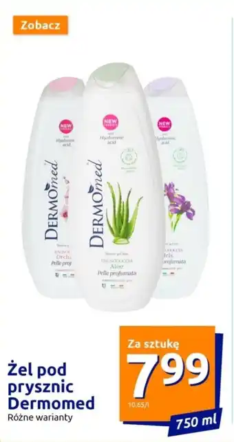 Action Żel pod prysznic Dermomed 750ml oferta