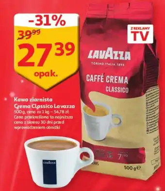 Auchan Kawa ziarnista Crema Classico Lavazza 500 g oferta