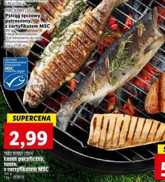 Lidl TARG RYBNY LIDLA Łosoś pacyficzny, tusza, 100g oferta