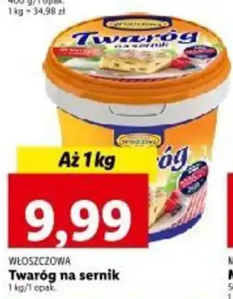 WŁOSZCZOWA Twaróg na sernik 1 kg