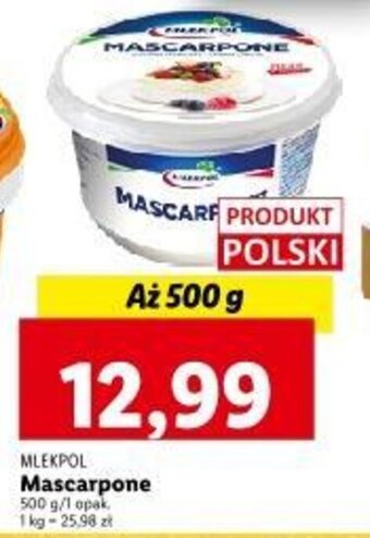 Lidl MLEKPOL Mascarpone 500 g oferta