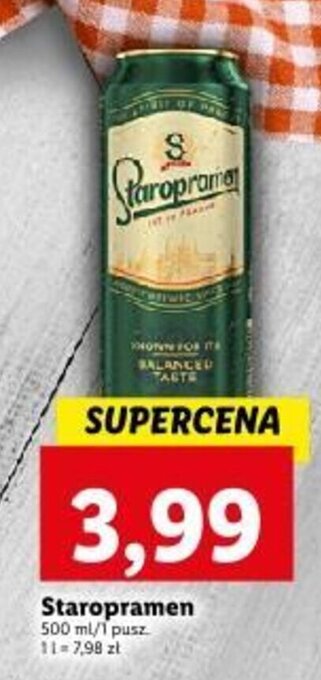 Lidl Staropramen 500 ml oferta