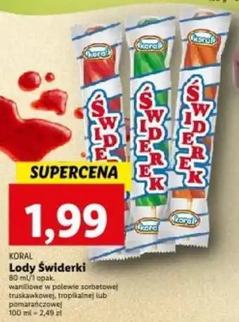 KORAL Lody Świderki 80ml