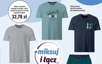 Lidl LIVERGYⓇ koszulka męska od piżamy oferta