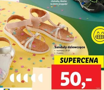 Lidl Sandały dziewczęce oferta