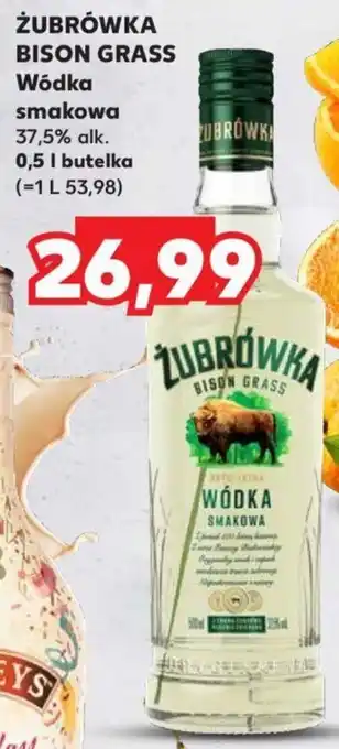 Kaufland ŻUBRÓWKA BISON GRASS Wódka smakowa 37,5% alk. 0,5l oferta