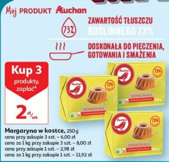 Auchan Margaryna w kostce, 250 g oferta