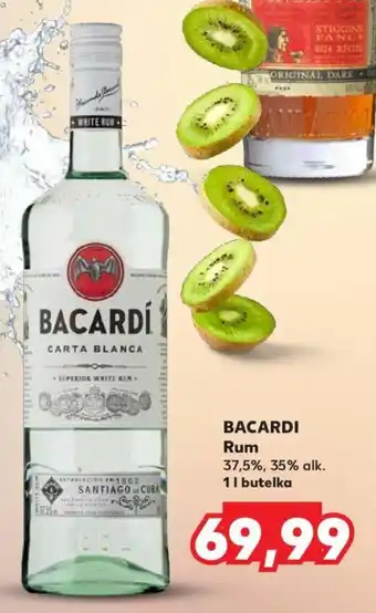 Kaufland BACARDÍ Rum 37,5%, 35% alk. 1l oferta