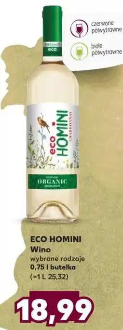 Kaufland ECO HOMINI Wino 0,75l oferta