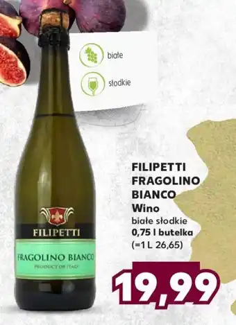 Kaufland FILIPETTI FRAGOLINO BIANCO Wino 0,75l oferta
