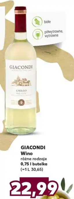 Kaufland GIACONDI Wino 0,75l oferta