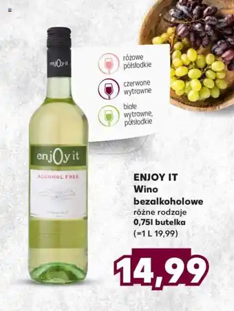 Kaufland ENJOY IT Wino bezalkoholowe 0,75l oferta