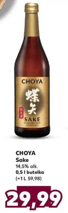 Kaufland CHOYA Sake półwytrawne 0,75 l oferta