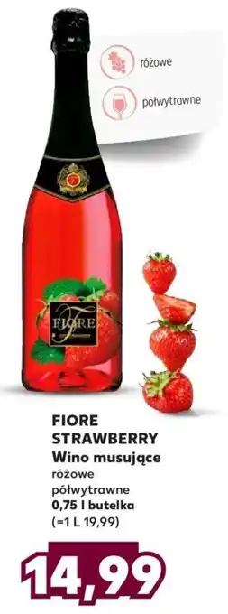 Kaufland FIORE STRAWBERRY Wino musujące różowe 0,75l oferta