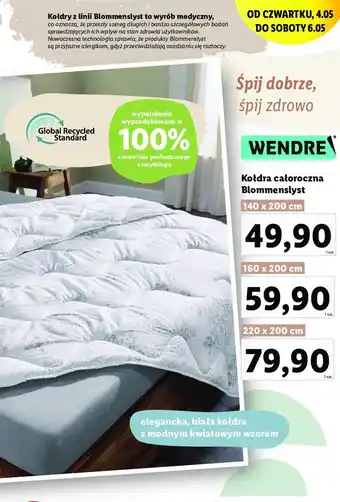 Lidl Kołdra blommenslyst 220 x 200 cm oferta