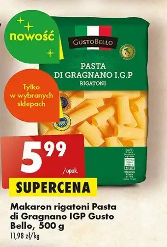 Biedronka Makaron rigatoni oferta