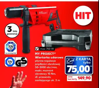 Wiertarka udarowa 750 w