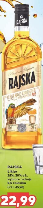 Kaufland Likier rajska pomarańcza + rum oferta