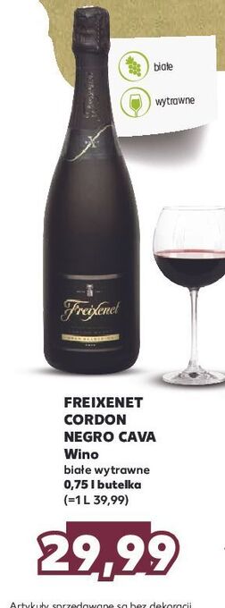 Kaufland Wino freixnet cordon negro cava oferta