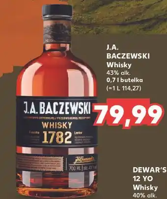 Kaufland Whisky j.a. baczewski 1782 oferta