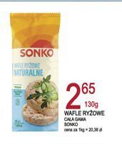 E.Leclerc Wafle ryżowe naturalne sonko oferta