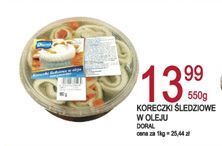 E.Leclerc Koreczki śledziowe w oleju doral oferta