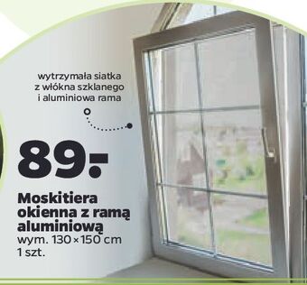 Netto Moskitiera okienna z rama aluminiową 130 x 150 cm oferta