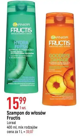 E.Leclerc Szampon do włosów nawilżenie i oczyszczenie garnier fructis hydra fresh oferta