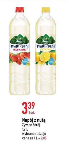 E.Leclerc Woda truskawkowa żywiec zdrój z nutą... oferta