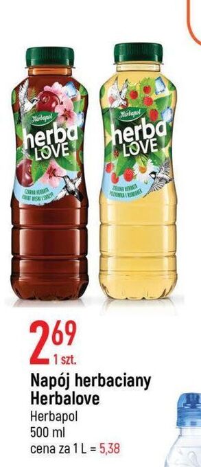 E.Leclerc Napój zielona herbata-malina-kwiat lipy herbapol herbalove oferta