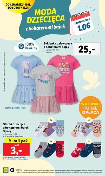 Lidl Stopki dziecięce oferta