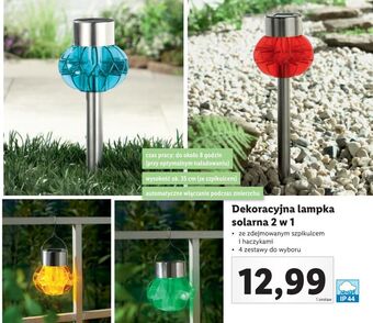 Lidl Lampka solarna 2w1 oferta