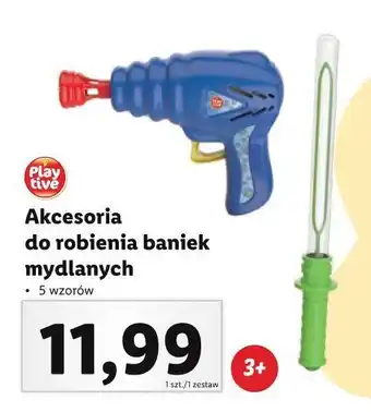 Lidl Pistolet do robienia baniek mydlanych playtive oferta