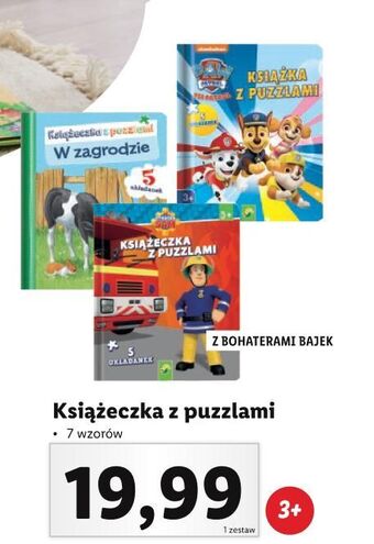 Lidl Książeczka z puzzlami - 5 układanek w zagrodzie oferta