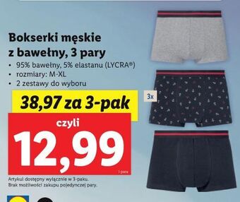 Lidl Bokserki męskie m-xl oferta
