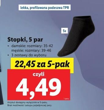Lidl Stopki męskie 39-46 oferta