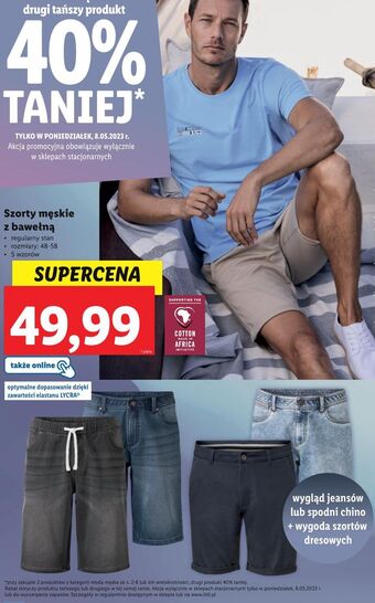 Lidl Szorty męskie 48-58 oferta