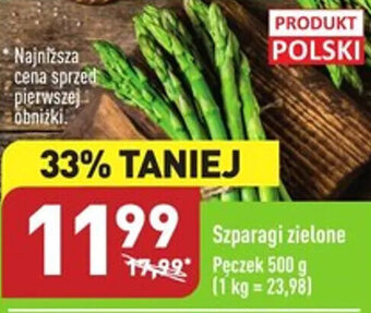 ALDI Szparagi zielone 500g oferta